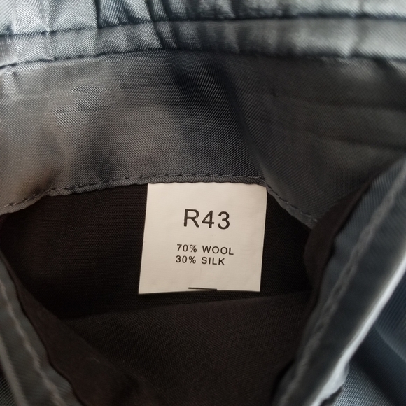 Jos A Bank Signature Collection Wool 43R Windowpane Gray Blue Accent Spo… - Picture 4 of 11